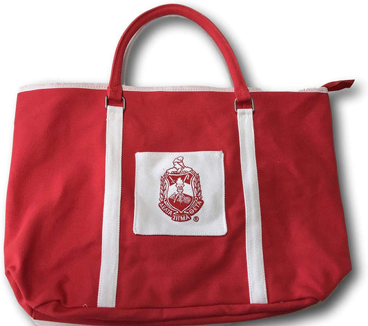 Large Delta Sigma Theta Sorority Canvas Tote Bag